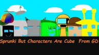 Sprunki But Characters Are Cube From GD