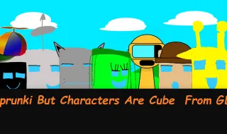 Sprunki But Characters Are Cube From GD